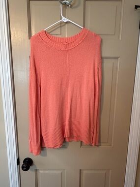 LOFT Coral Crewneck Sweater